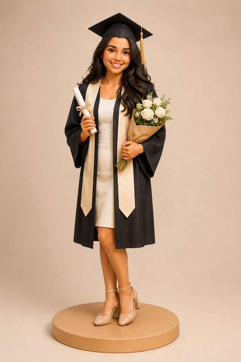 Claymio graduation look preview